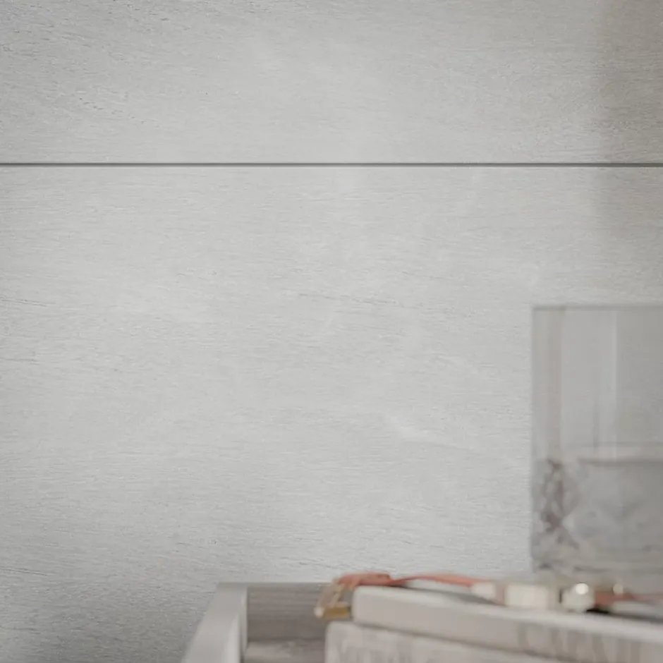 Tecnoprofils Lambris PVC 250 mm - Lot de 4 Lames - Chêne Cendré