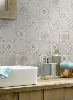 Lambris PVC aspect carreaux de ciment (vendu à la botte)- Clearance