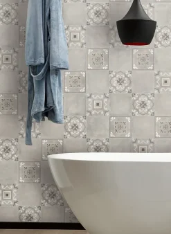 Lambris PVC aspect carreaux de ciment (vendu à la botte)- Clearance