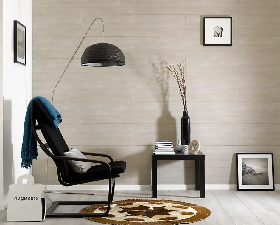 Dumaplast Lambris PVC bois Blanchi (vendu à la botte)