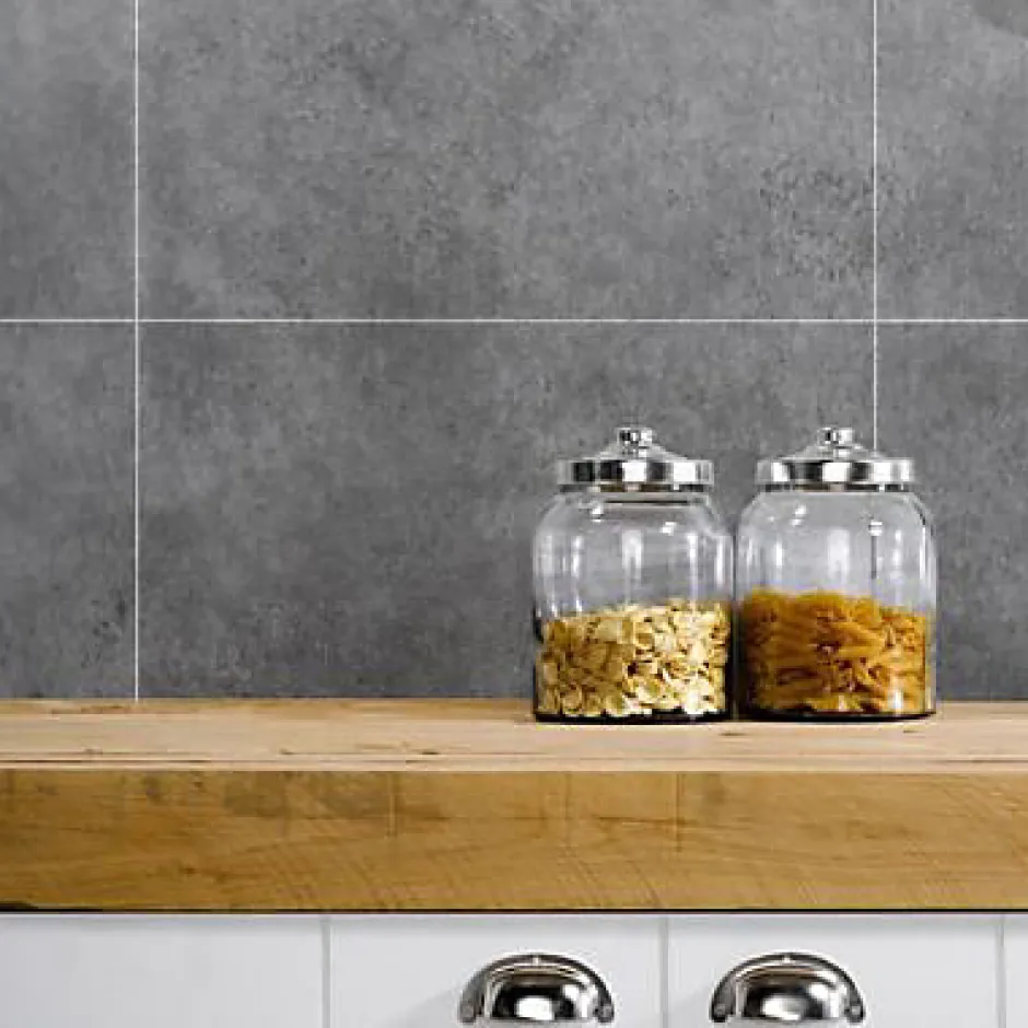 Dumaplast Lambris PVC Béton Gris clair (vendu à la botte)