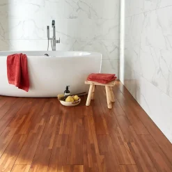 Lambris PVC Carrara Gloss marbre blanc (vendu à la botte)- Hot