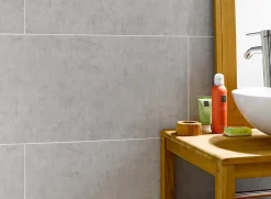 Dumaplast Lambris PVC Dumalock pierre gris mat 37,5 x 120 cm