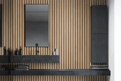 Grosfillex Lambris PVC effet tasseau décoratif lamelles imitation bois linio 37,5 x 260 cm