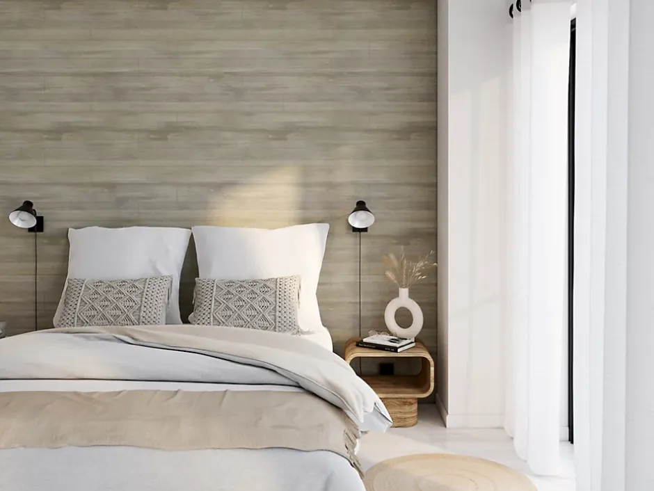 Lambris pvc Elementwood Datcha gris (vendu à la botte)-Grosfillex Sale