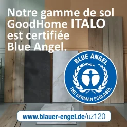 GoodHome Lame minérale composite clipsable Italo 129 x 20 cm imitation bois naturel (vendue au carton)