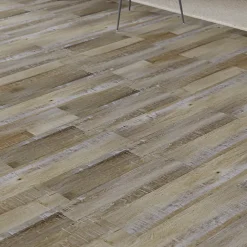 GoodHome Lame PVC adhésive Poprock décor bois brun rustique 15,2 x 91,4 cm