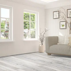 GoodHome Lame PVC adhésive Poprock blanc 15,2 x 91,4 cm