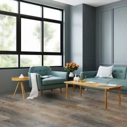 GoodHome Lame PVC adhésive Poprock bois pecan 15,2 x 91,4 cm