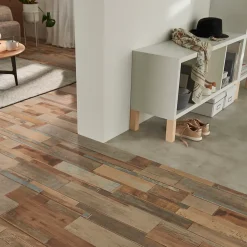 GoodHome Lame PVC adhésive PopRock décor bois multi-lames 15 x 91 cm (vendue au carton)