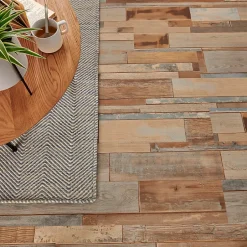 GoodHome Lame PVC adhésive PopRock décor bois multi-lames 15 x 91 cm (vendue au carton)