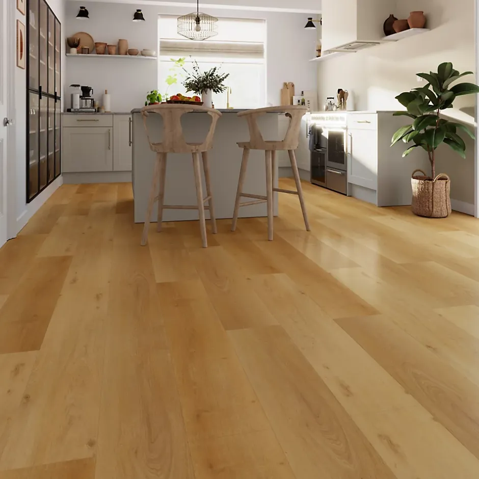 Lame PVC clipsable Capella décor bois miel 22,5 x 122 cm-GoodHome Hot