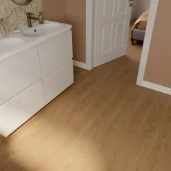 Lame PVC clipsable effet bois blond L.121,9 x l.17,8 cm x ép.4,5 mm, Mambo-GoodHome Best