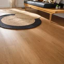 Lame PVC clipsable effet bois blond L.121,9 x l.17,8 cm x ép.4,5 mm, Mambo-GoodHome Best