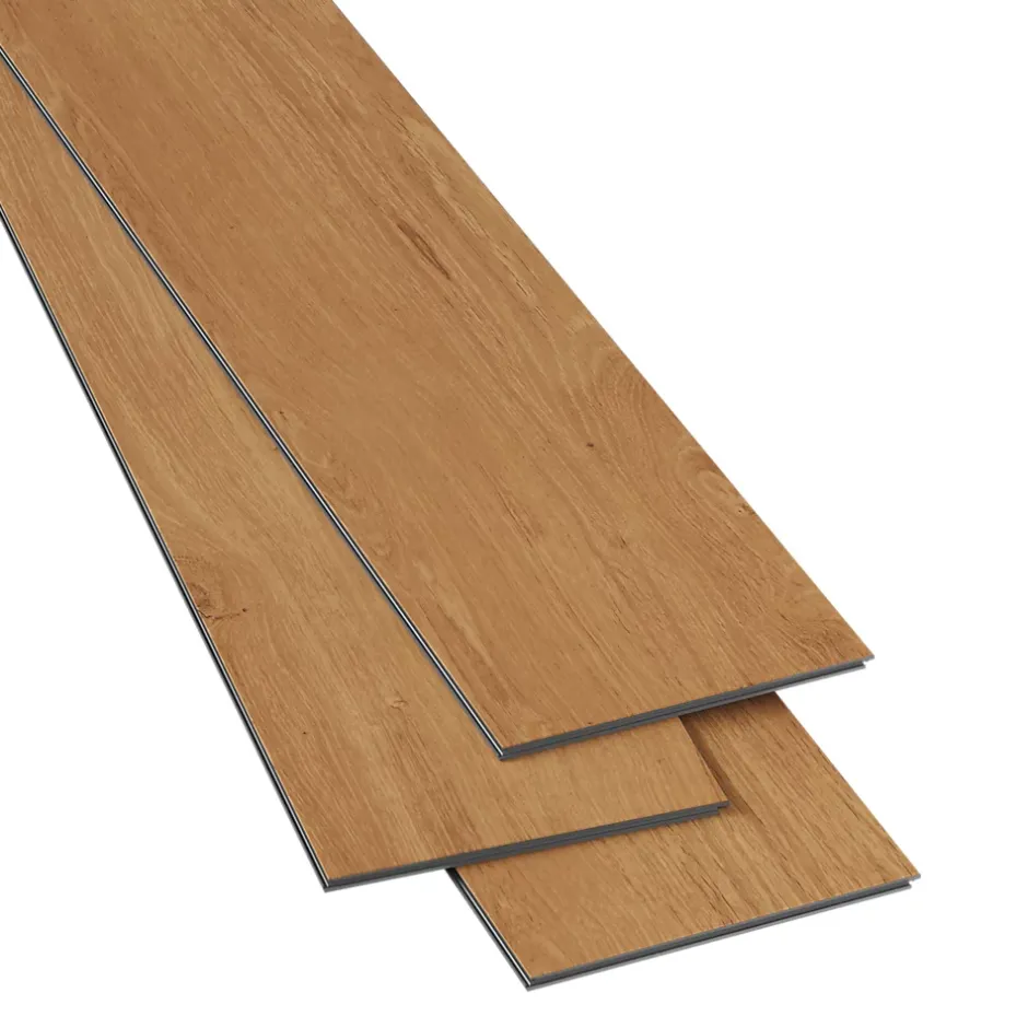 Lame PVC clipsable effet bois blond L.121,9 x l.17,8 cm x ép.4,5 mm, Mambo-GoodHome Best