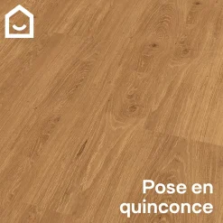 Lame PVC clipsable effet bois blond L.121,9 x l.17,8 cm x ép.4,5 mm, Mambo-GoodHome Best