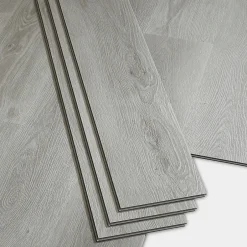 Lame PVC clipsable Jazy bois gris 18 x 122 cm (vendue au carton)-GoodHome