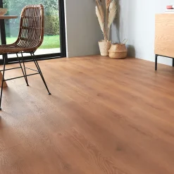 GoodHome Lame PVC clipsable Jazy bois blond 18 x 122 cm (vendue au carton)