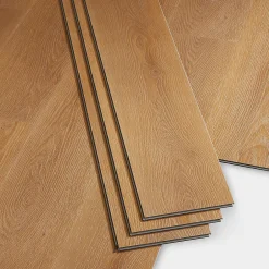 GoodHome Lame PVC clipsable Jazy bois blond 18 x 122 cm (vendue au carton)