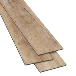 Lame PVC clipsable Mambo 124x19 cm décor bois naturel vintage (vendue au carton)-GoodHome Sale