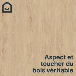 Lame PVC clipsable Mambo 124x19 cm décor bois naturel (vendue au carton)-GoodHome Outlet