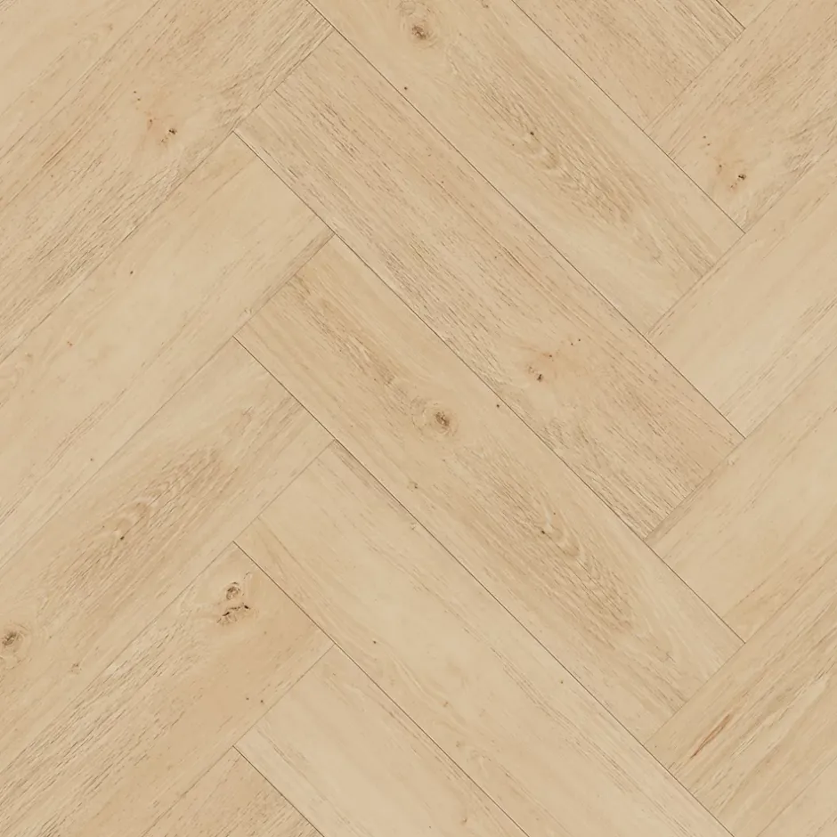 GoodHome Lame PVC clipsable Mambo chevron décor chêne naturel (vendue au carton)