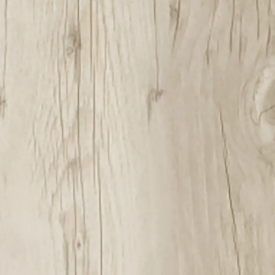 GoodHome Lame PVC clipsable Mambo 124x19 cm décor bois blanc rustique (vendue au carton)