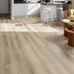 Lame PVC clipsable Mambo plus 18x122 cm décor bois naturel avec sous-couche intégrée (vendue au carton)-GoodHome Discount