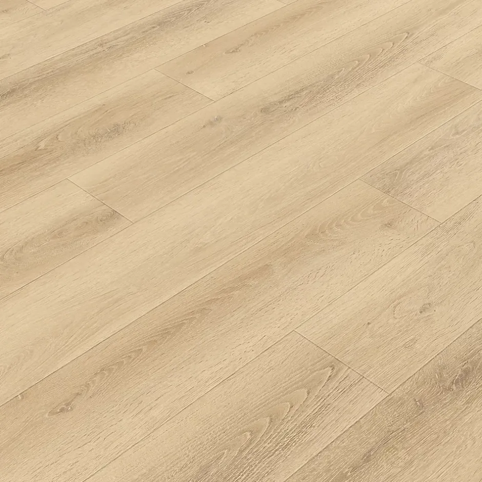 Lame PVC clipsable Mambo plus 18x122 cm décor bois naturel avec sous-couche intégrée (vendue au carton)-GoodHome Discount