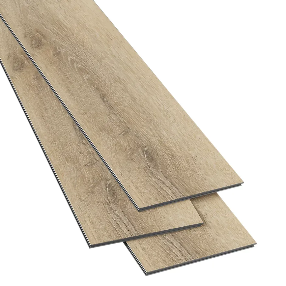 Lame PVC clipsable Mambo plus 18x122 cm décor bois naturel avec sous-couche intégrée (vendue au carton)-GoodHome Discount