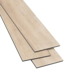 GoodHome Lame PVC clipsable Mambo 124x19 cm décor bois naturel rustique (vendue au carton)