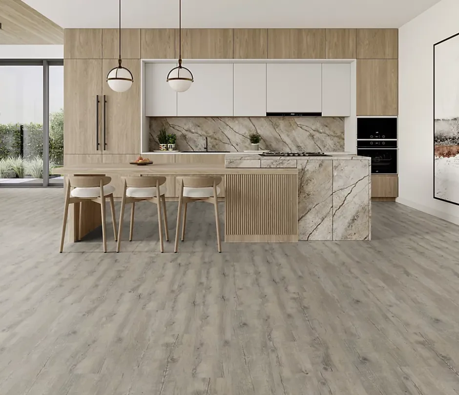 Gerflor Lame PVC clipsable Senso Clic 3 bois grisé 21,2 x 123,9 cm, (vendue au carton)