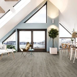 Gerflor Lame PVC clipsable Senso Clic 3 bois grisé 21,2 x 123,9 cm, (vendue au carton)