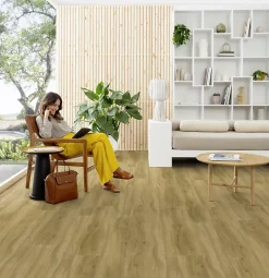 Lame PVC clipsable Senso Clic 3 bois miel 21,2 x 123,9 cm, (vendue au carton)-Gerflor