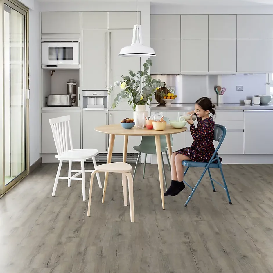 Lame PVC clipsable Senso clic 2 Pecan gris 21,2 x 123,9 cm (vendue au carton)-Gerflor Online