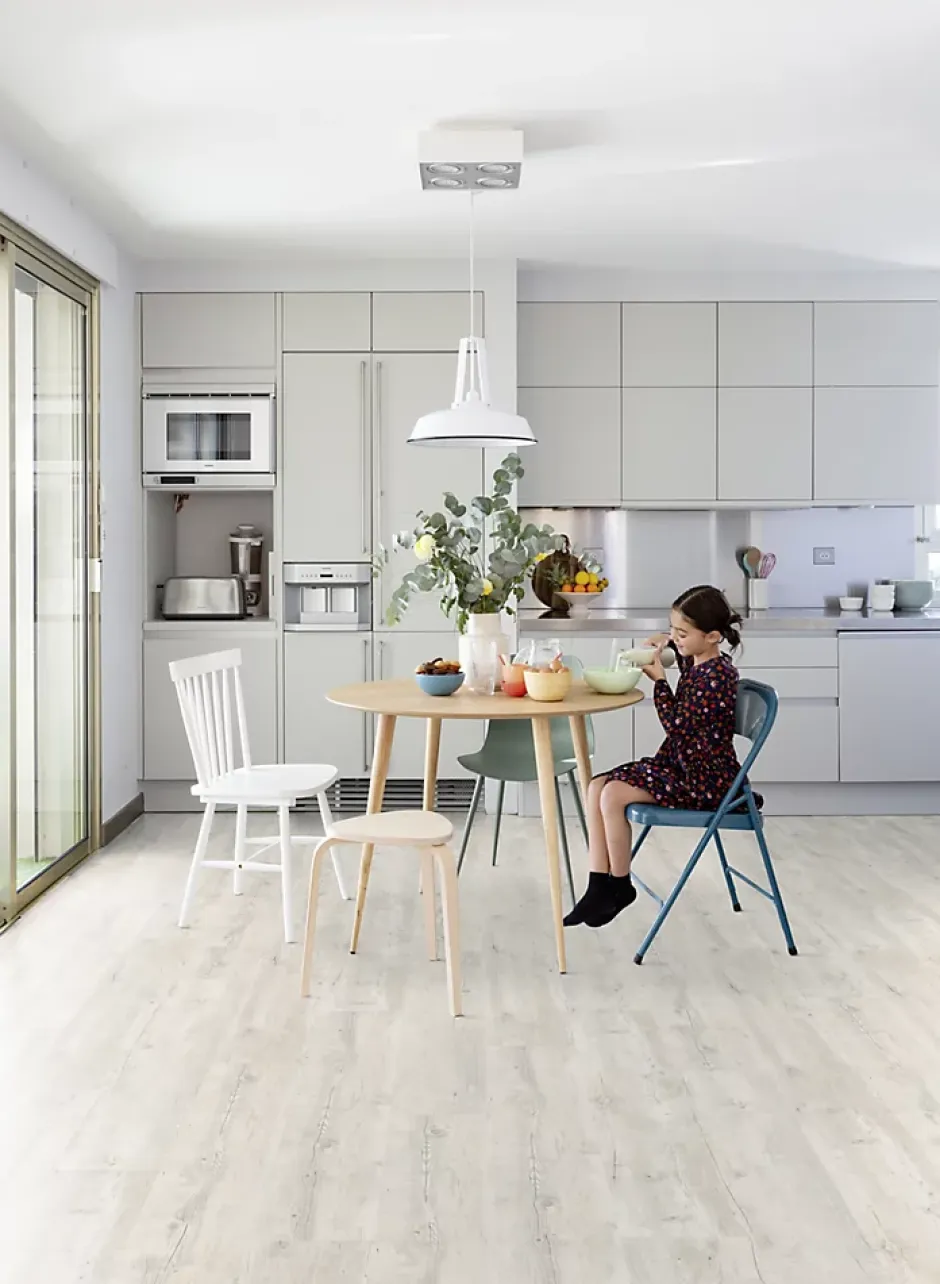 Gerflor Lame PVC clipsable Senso Clic 3 bois blanchi 21,2 x 123,9 cm, (vendue au carton)