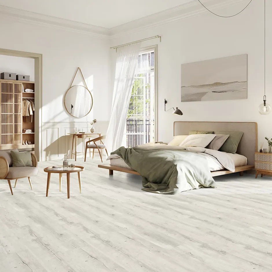 Gerflor Lame PVC clipsable Senso Clic 3 bois blanchi 21,2 x 123,9 cm, (vendue au carton)