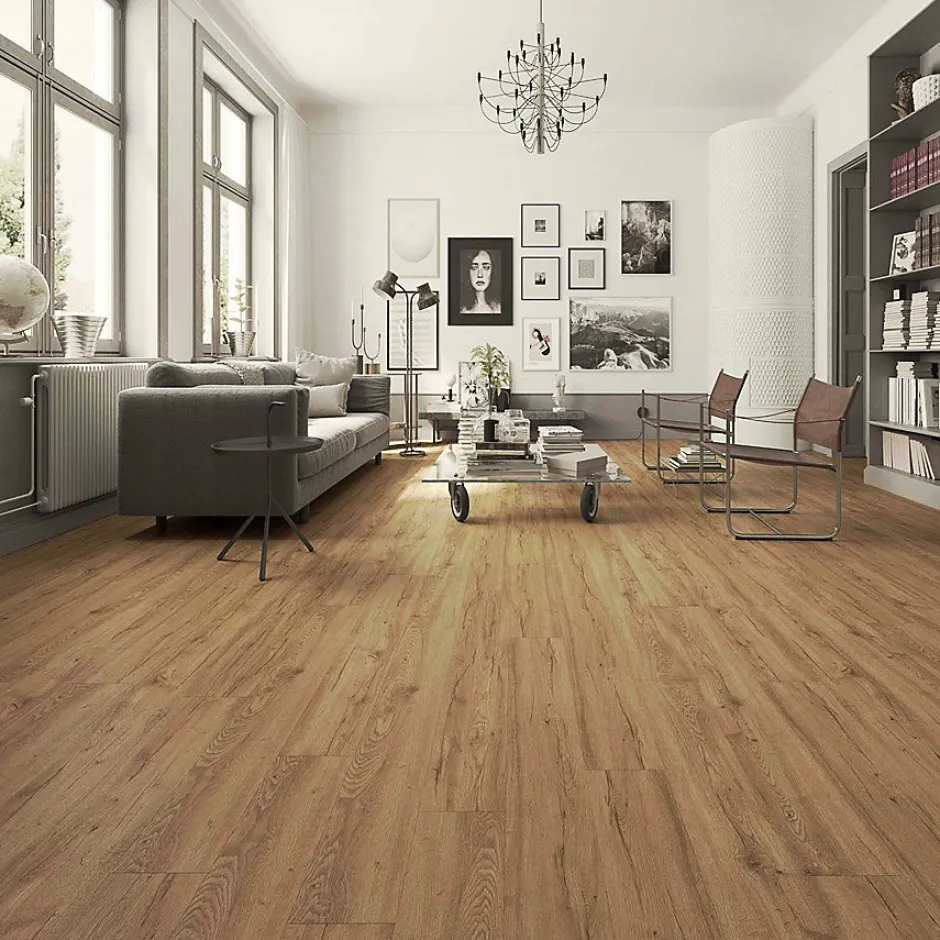 Concept Mosaïque Lame pvc clipsable 18,4x122 cm ESSENTIEL MARRON