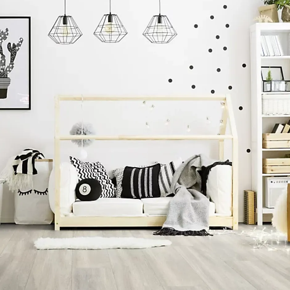 Gerflor Lame vinyle - Creation 40 rigid acoustic à clipser - Bostonian oak Beige - Paquet de 2 m²