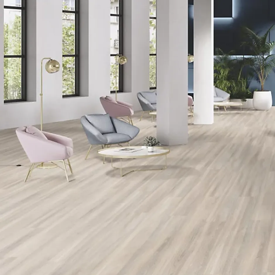 Gerflor Lame vinyle - Creation 40 rigid acoustic à clipser - Bostonian oak Beige - Paquet de 2 m²