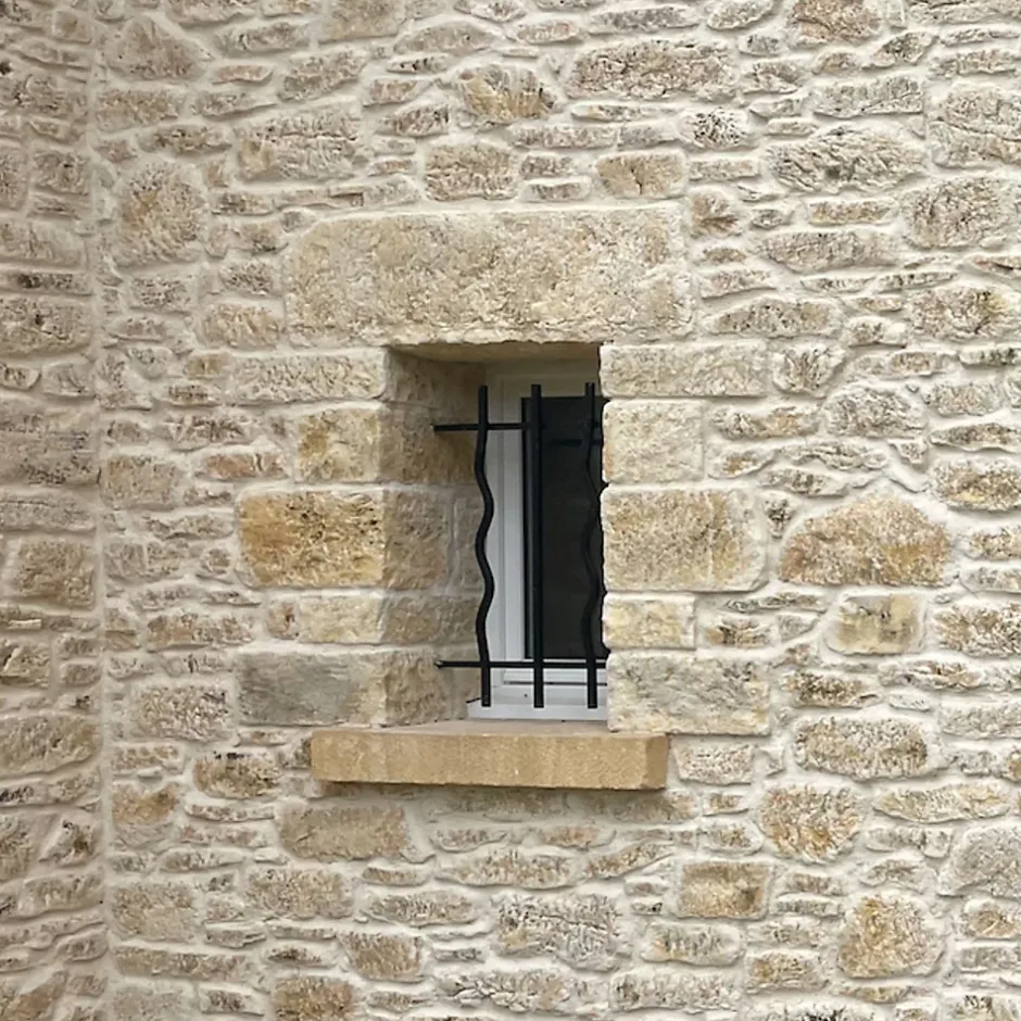 Linteau pierre de parement extérieur Province ton rocaille - 90 cm (à l'unité) --Ro'Ma Nature Best