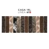 Casa Linéa LISTEL CHARLESTON BROWN VERTICAL 1 PIÈCE 10 X 30 CM CASA LINEA