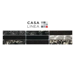 Casa Linéa LISTEL CHARLESTON DARK HORIZONTAL 1 PIÈCE 7,5 X 30 CM CASA LINEA