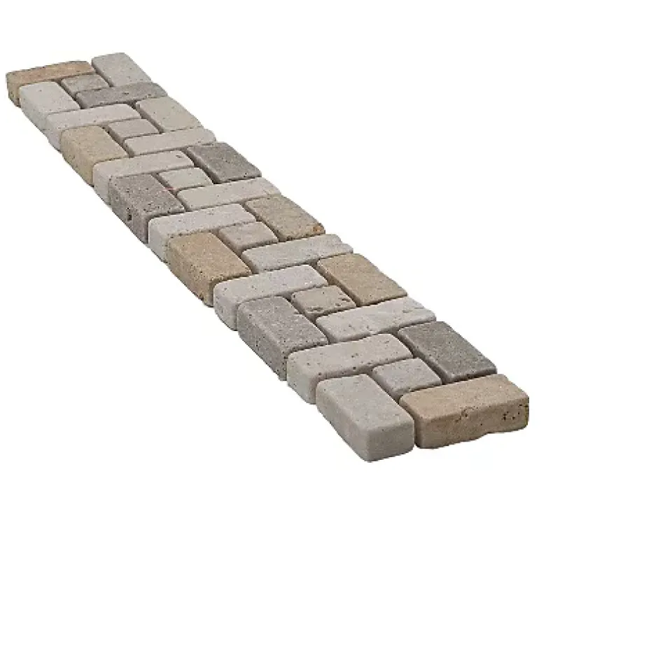 Listel en Travertin Mix - Géométrique-Albedo Pierre Clearance