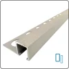 Listel Laqué Mat Greige-Gris L.2,60m x 11mm INTÉRIEUR/EXTÉRIEUR. Profil Carrelage Mural. Aluminium Laqué Mat. Luxury Greige-Lux Mosaic Clearance