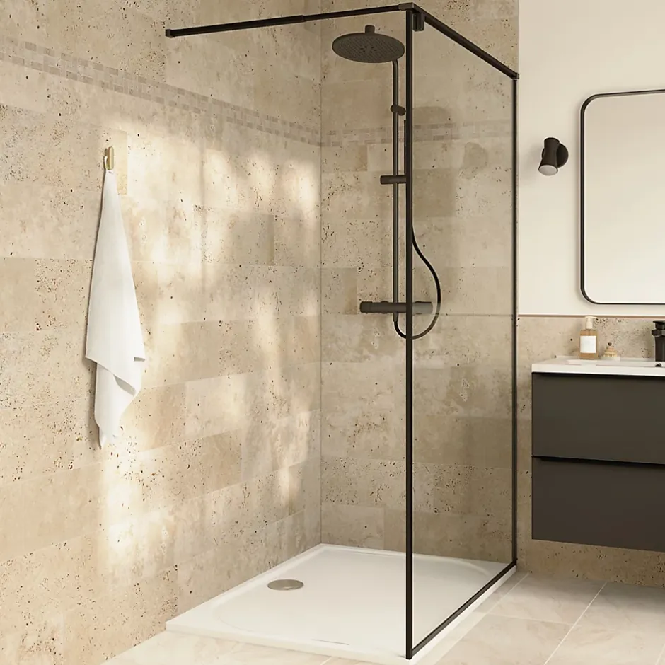 Listel mural en travertin L.30 x l.7 cm x ép.8 mm, Travertino- Discount