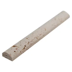 Listel mural en travertin forme cigare L.20 x l.2,5 cm x ép.6 mm, Travertino- Best
