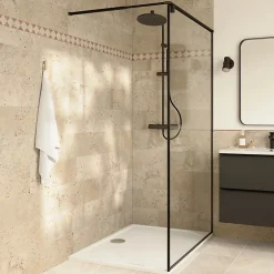 Listel mural en travertin forme losange L.30 x l.7 cm x ép.8 mm, Travertino- Outlet