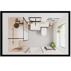 Listel noir 2 x 60 cm Palmi-GoodHome Clearance