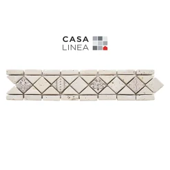 Casa Linéa LISTEL RENAISSANCE ROMA TRAVERTIN NATUREL 1 PIÈCE 6 X 28,5 CM CASA LINEA